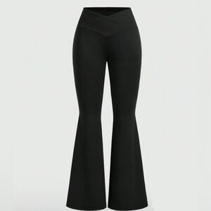 SHEIN Black Flared Women's Leggings